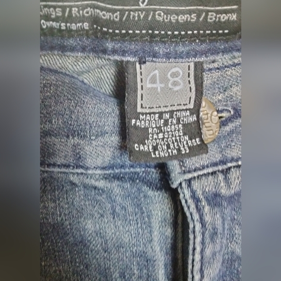 MEN'S jeans size 48 5ive jungle & co Y2k - Picture 6 of 9